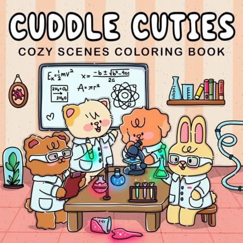 HawK, Mr. Cuddle Cuties: A Cosy Colouring Book for Adults & Teens Featuring Ea