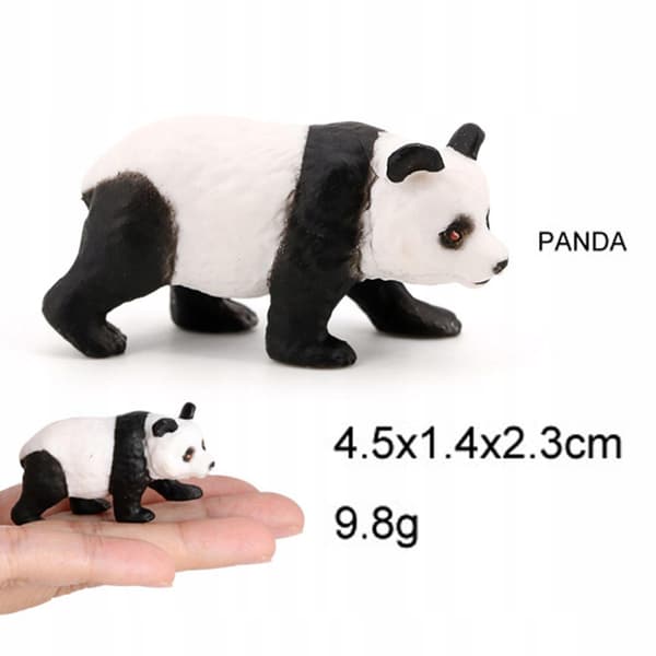Animal model Home décor Educational toy Action figures featuring a panda