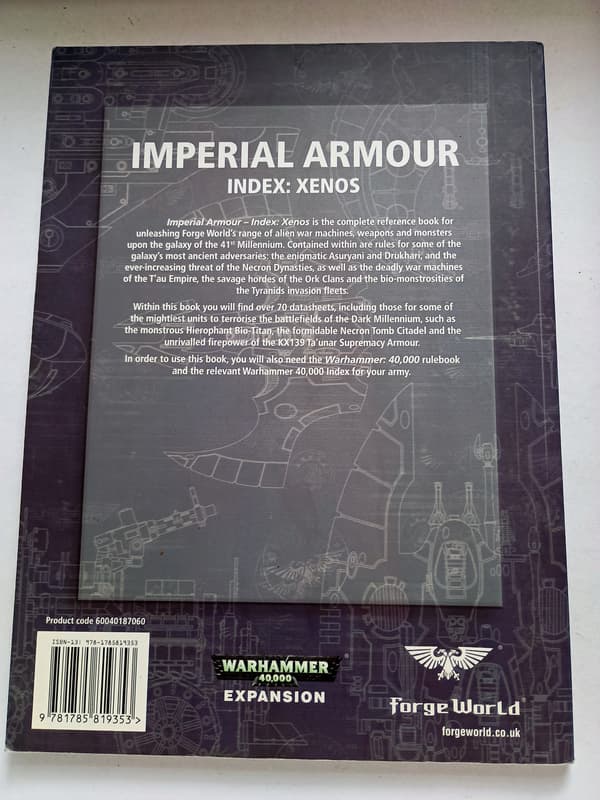 Imperial Armour Index: Xenos – 8th Edition
