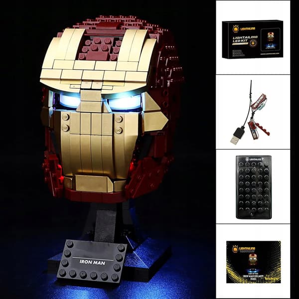 LIGHTAILING LED lighting set for Lego bricks – 76165 Iron Man’s Helmet