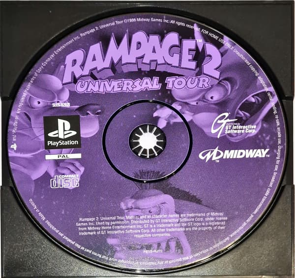 Rampage 2 Universal Tour PlayStation PSX DISC ONLY