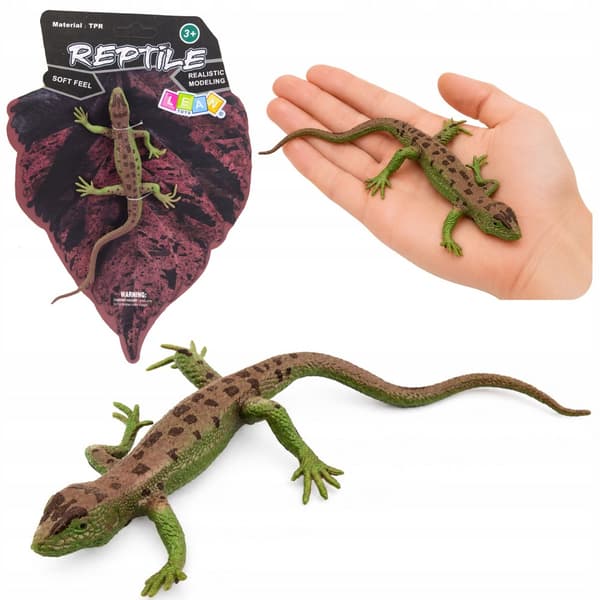 STRETCHY RUBBER LIZARD FIGURINE