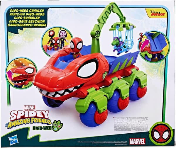HASBRO Marvel Spidey and Super Buddies Dino-Web Crawler Spider-Man Set