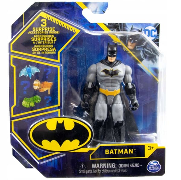 BATMAN FIGURINE + 3 SURPRISE ACCESSORIES 11 CM