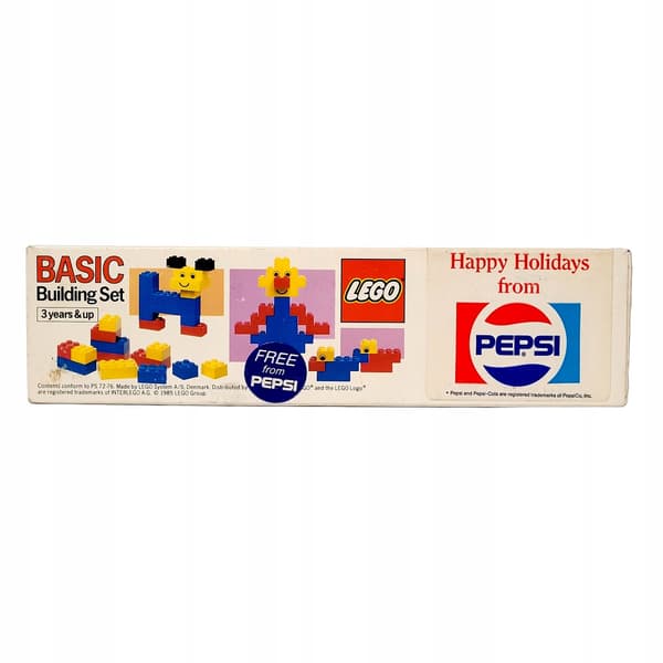 Lego Pepsi Christmas Set 1560 Father Christmas Basic bricks MISB 1985