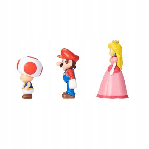Nintendo Super Mario 3 Mario, Peach and Toad Figures – Children’s Toy Set