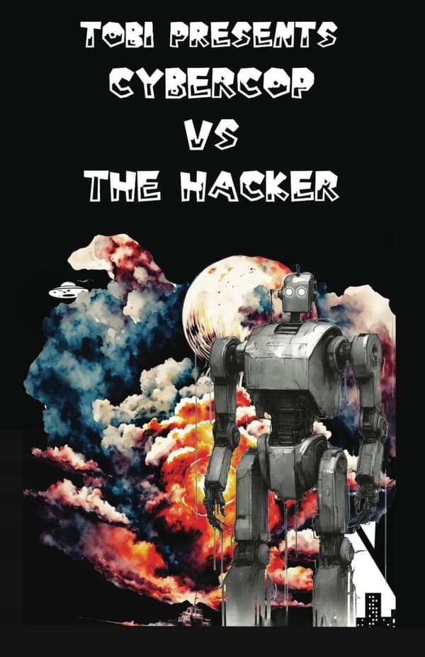 COMICS, T DOG CYBERCOP VS THE HACKER: UFOs INVADE