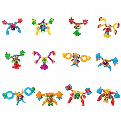 SUPERTHINGS Mutant Battle Series – Pack of 6, includes 4 SuperThings (1 sil