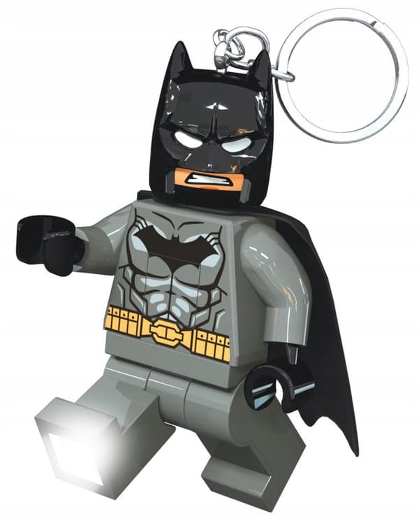 LEGO DC Super Heroes Batman grey LED torch keyring