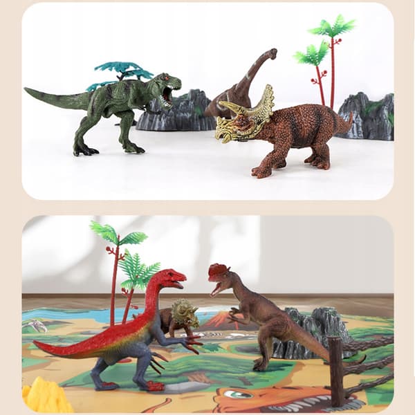 Jurassic Park Dinosaurs + Interactive Mat Set