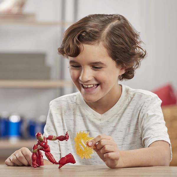 MARVEL AVENGERS BEND AND FLEX IRON MAN FIGURINE