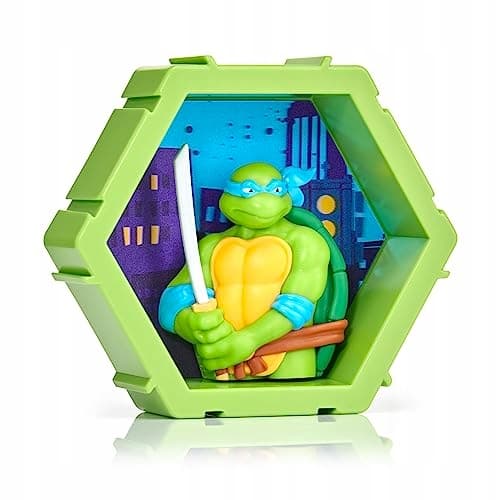WOW! PODS – 4D Ninja Turtles Leonardo, Unique Connectable Collectable Bobbl