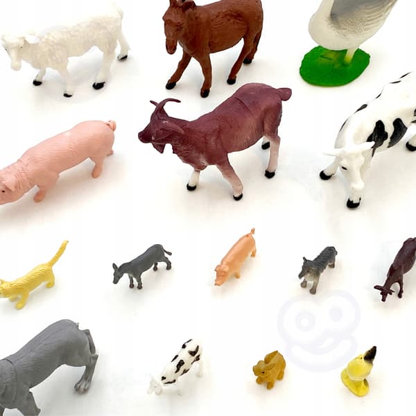WOOPIE Farm Animals Figurine Set, 34 pieces