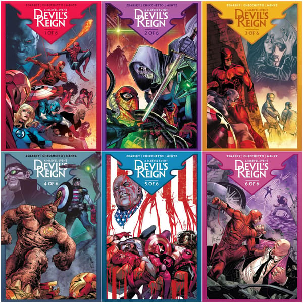 THE PERFECT COLLECTION: Devil's Reign 1–6, 2022, MARVEL COMICS, ANG SC