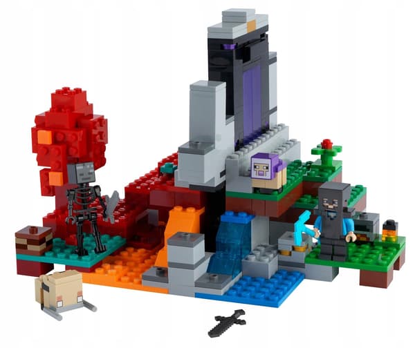 Lego Minecraft: The Destroyed Portal 21172 – OPEN BOX!