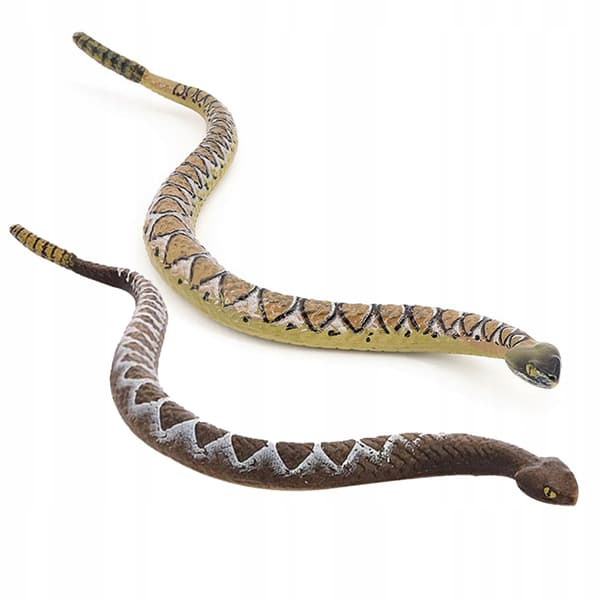 2 PCS. DECORATIVE PVC SNAKE FIGURINE, DURABLE AND REALISTIC