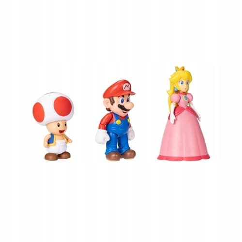 Nintendo Super Mario 3 Mario, Peach and Toad Figures – Children’s Toy Set