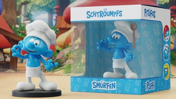 12 cm Smurf Chef figurine