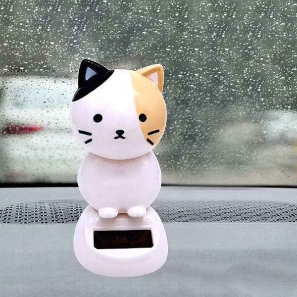 Solar-powered Creative car interior Plastic white and black Pointear