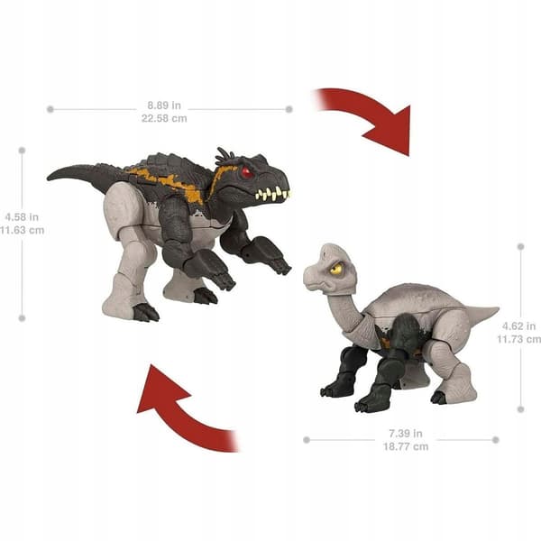 Jurassic World: Transformable Dinosaur – Double Danger: Indoraptor and Bra