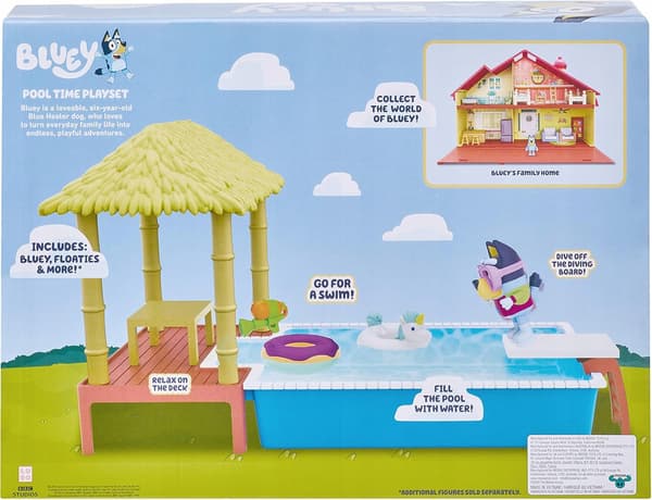 Moose Toys Bluey Pool Time Set – Bluey’s Pool Fun