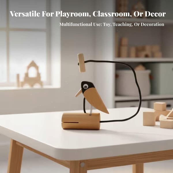 Wooden Drumming Tree Avian Toy Educational Drumming Tree