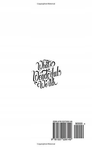 What a wonderful world