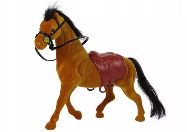 A brown velvet horse.