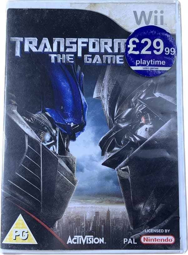 TRANSFORMERS THE GAME – game disc in very good condition, instruction manual for Wii