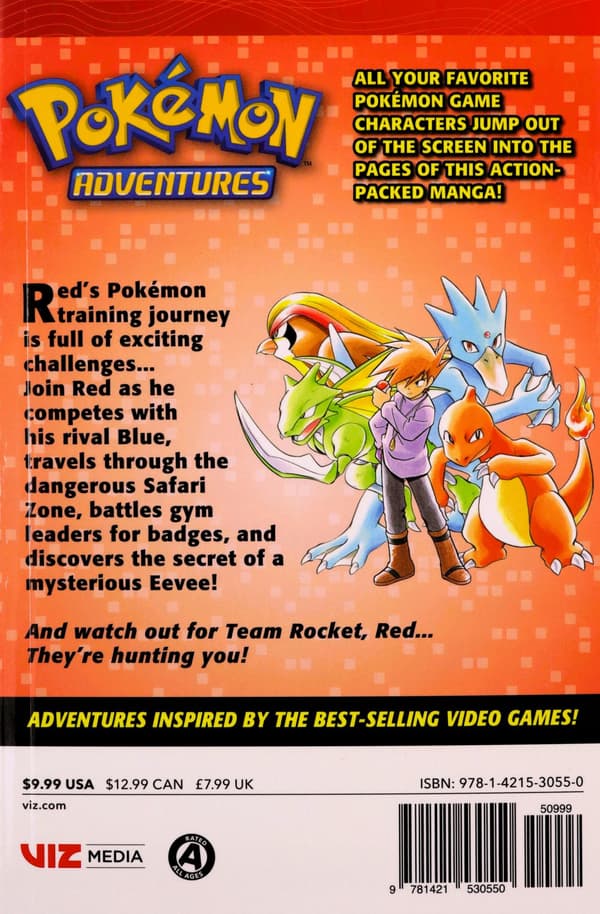 POKÉMON ADVENTURES GN VOL 02 RED BLUE: VOLUME 2 -