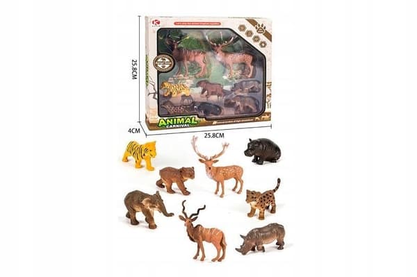 Wild Animals, 8-piece set