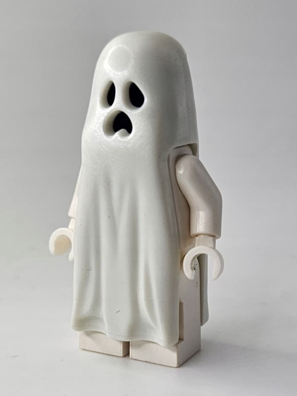 Lego Monster Fighters minifigure gen043 Ghost, fluorescent robe/