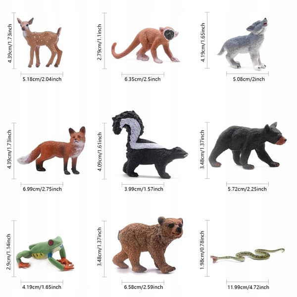 FOREST ANIMALS SET (18 pieces)