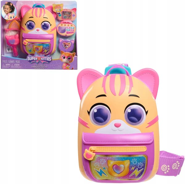 JUST PLAY Supercats Su-Purr Backpack Set