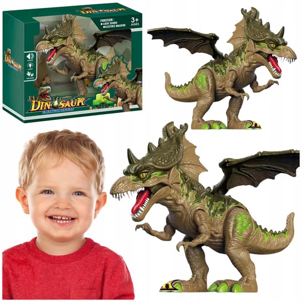 INTERACTIVE DINOSAUR – MOVING HEAD, LIGHT-UP SNOUT, SOUND EFFECTS