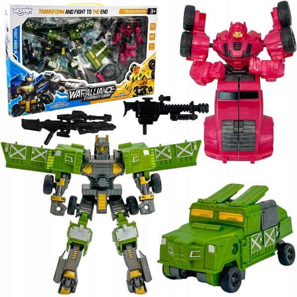 WOOPIE Transforming Robots 4-in-1 Combat Cars Set