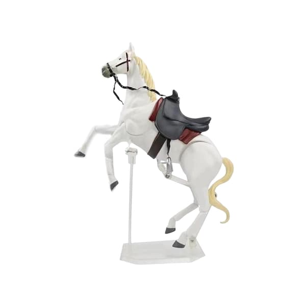 Pony figurine – Action figure model, poseable, home decor – White