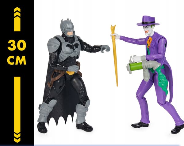 DC COMICS BATMAN VS THE JOKER FIGURES 2-IN-1 SET + ACCESSORIES 30CM