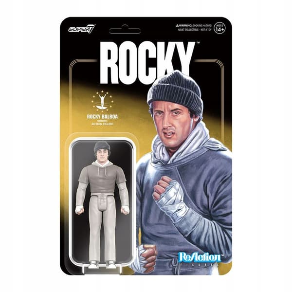 Rocky Balboa ReAction Action Figure, 10 cm, Super7