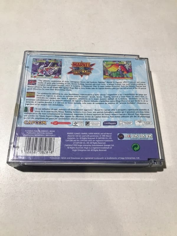 MARVEL VS CAPCOM: CLASH OF SUPER HEROES – SEGA DREAMCAST