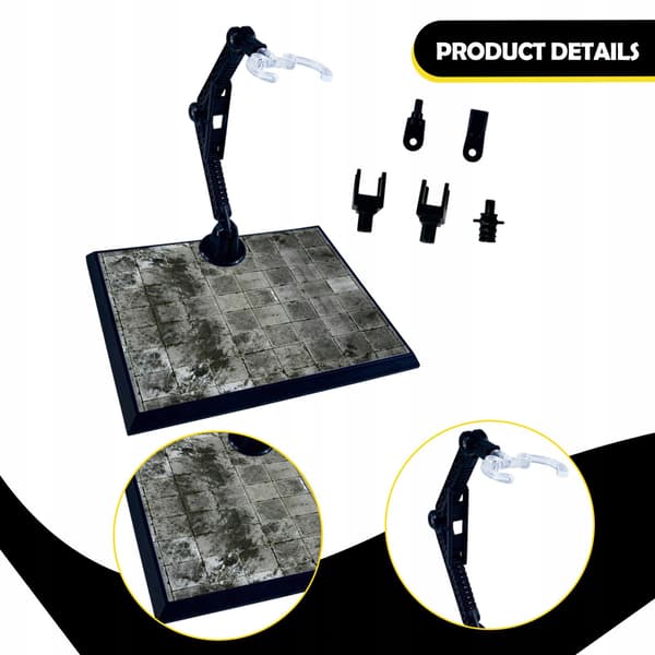 PP Action Figure Stand – Metal adjustable model holder – Style B Accessories