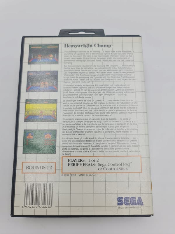 SEGA MASTER SYSTEM HEAVYWEIGHT CHAMP