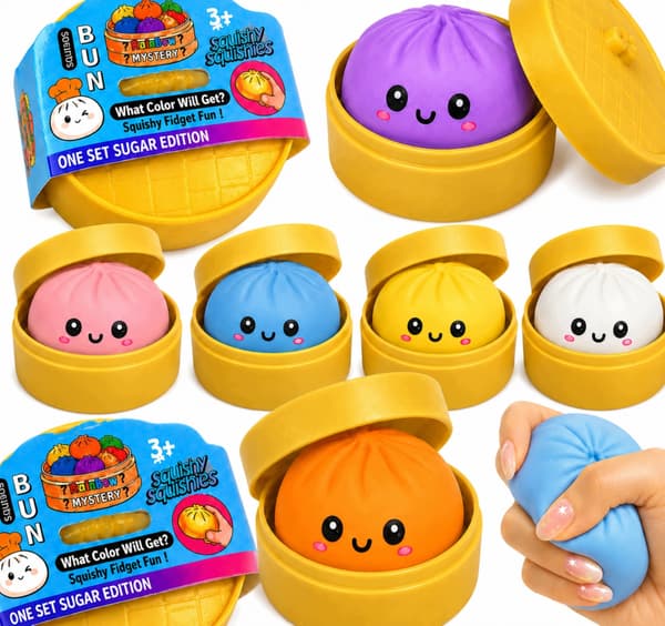 SQUISHY DUMPLING STRESS BALL 6-piece set – Toy Dumpling Set