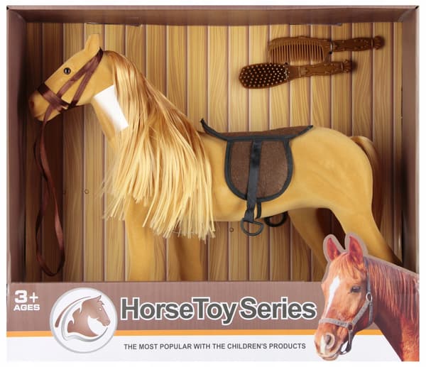 Flock-Coated Horse with Accessories by Mega Creative 569730 Mega Creative