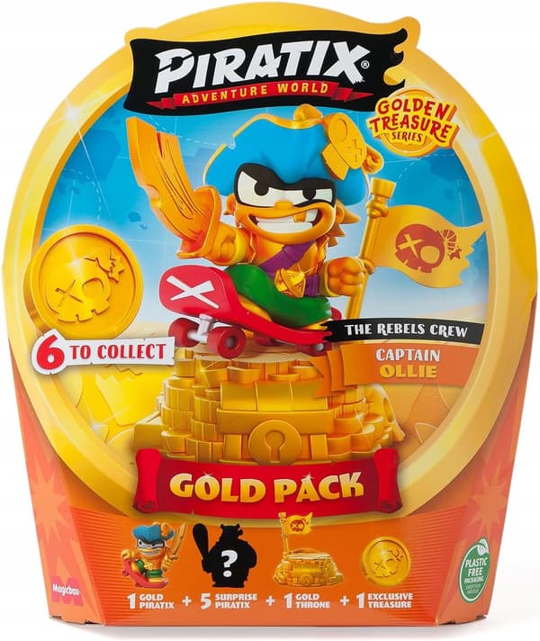 Piratix Gold Pack: The Rebels Crew + Captain Ollie – 6 Figures