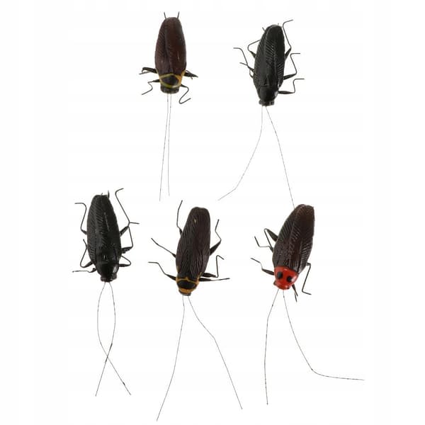 5-Piece Creative Best-Selling Artificial Cockroach Animal Model Simulation Set