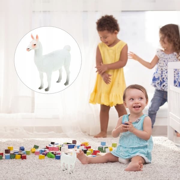 PLASTIC ALPACA FIGURINE – AN EDUCATIONAL MODEL AND DECORATION FOR CHILDREN