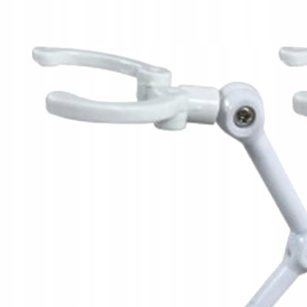 Hobby Action Base Support – Adjustable angle for 4-inch models, 4 pieces, White, 4x4cm