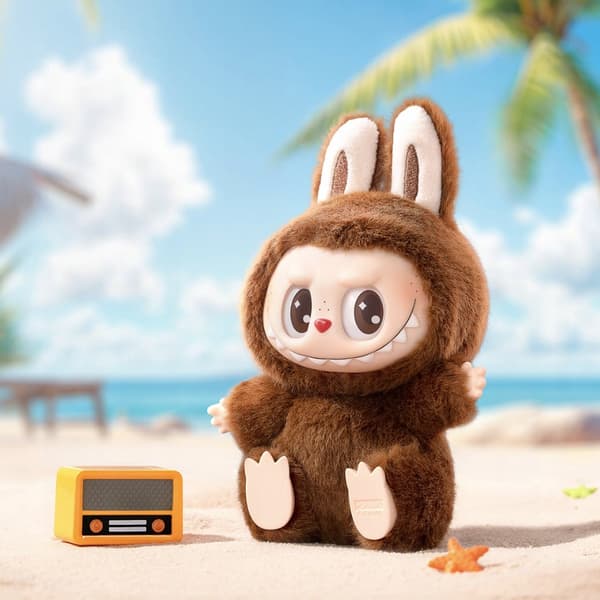 POP MART The Monsters Labubu plush keyring, 15 cm