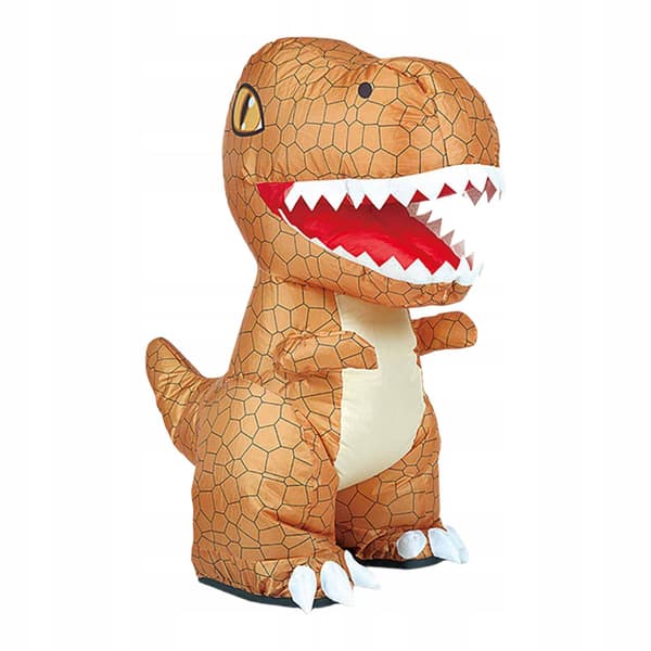 Inflatable Dinosaur Remote-Controlled Toy – Christmas Walking Electric Brown
